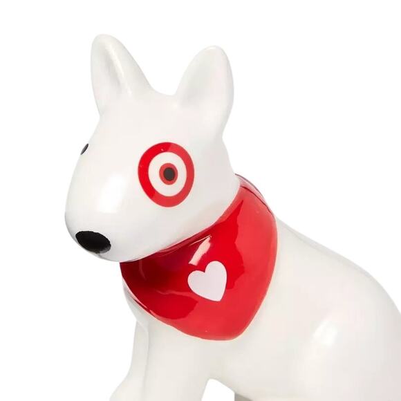 Target Valentine's Day 2025 Ceramic Bullseye Dog Figurine 3.5in Spritz NEW - Picture 2 of 8